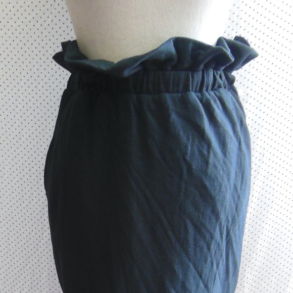 NEW KATIE MAY Black Knit RUFFLE WAIST Always Trending PENCIL Pocket SKIRT S - Picture 3 of 16